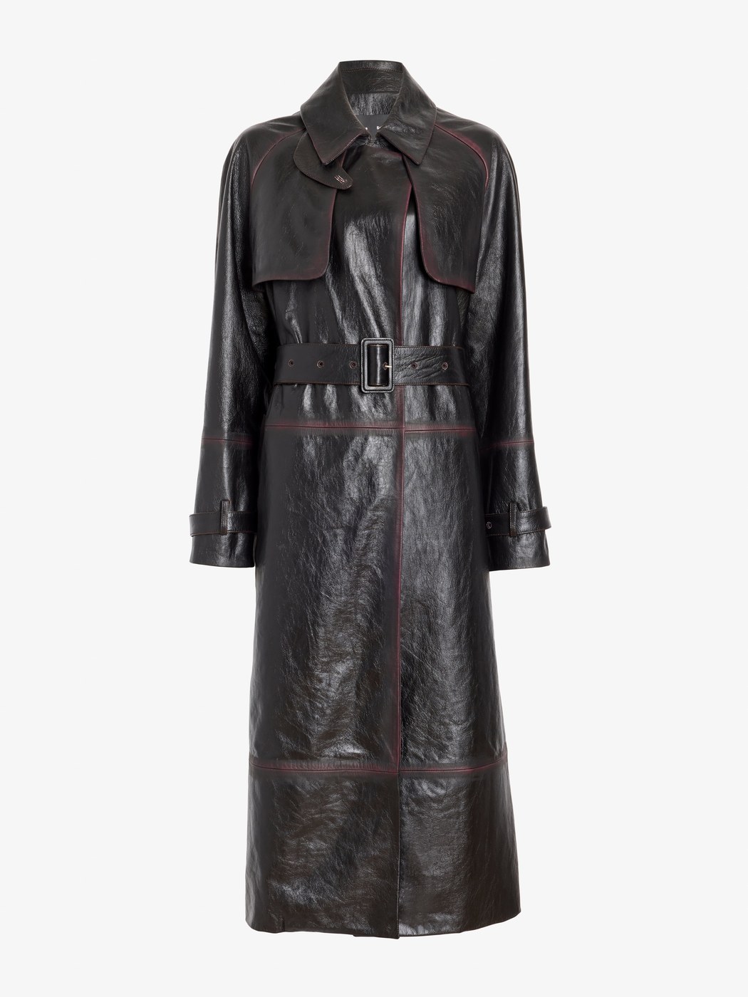 Kasia Coat in Burnished Leather